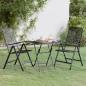 Preview: ARDEBO.de - 3-tlg. Garten-Essgruppe Streckmetall Anthrazit