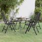 Preview: ARDEBO.de - 5-tlg. Garten-Essgruppe Streckmetall Anthrazit