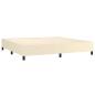 Preview: Boxspringbett mit Matratze Creme 200x200 cm Kunstleder
