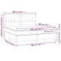 Preview: Boxspringbett mit Matratze Creme 200x200 cm Kunstleder