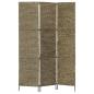 Preview: ARDEBO.de - 3-teiliger Paravent Braun 116×160 cm Wasserhyazinthe