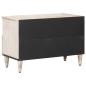 Preview: TV-Schränk Weiß 70 x 33,5 x 46 cm Massivholz Mango