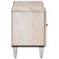 Preview: TV-Schränk Weiß 105 x 33,5 x 46 cm Massivholz Mango