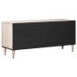 Preview: TV-Schränk Weiß 105 x 33,5 x 46 cm Massivholz Mango