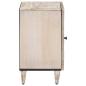 Preview: Badezimmerschrank Weiß 38 x 33 x 58 cm Massivholz Mango