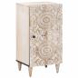 Preview: ARDEBO.de - Sideboard mit Speicher Weiß 40 x 33,5 x 75 cm Massivholz Mango