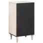 Preview: Sideboard mit Speicher Weiß 40 x 33,5 x 75 cm Massivholz Mango