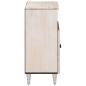 Preview: Sideboard mit Speicher Wei? 60 x 33,5 x 75 cm Massivholz Mango