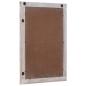 Preview: Wandspiegel Weiß 70 x 50 cm Massivholz Mango Rechteckig