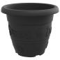 Preview: Runder Blumentopf 24 stk. Schwarz Ø 39 x 32 cm Kunststoff