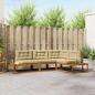Preview: ARDEBO.de - Outdoor-Sofagarnitur 4 stk. 4-Sitzer Polyester Natur und Beige
