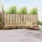 Preview: ARDEBO.de - Outdoor-Sofagarnitur 6 stk. Natur und Beige