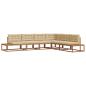 Preview: Outdoor-Sofagarnitur 6 stk. Natur und Beige