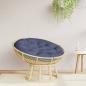 Preview: ARDEBO.de - Kissen Rund Marineblau Ø 100x11 cm Oxford-Gewebe