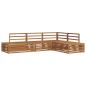 Preview: 5 stk. Outdoor-Sofagarnitur Massivholz Akazie Natur