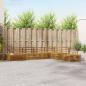Preview: ARDEBO.de - 7 stk. Outdoor-Sofagarnitur Massivholz Akazie Natur