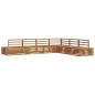Preview: 7 stk. Outdoor-Sofagarnitur Massivholz Akazie Natur