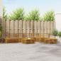 Preview: ARDEBO.de - 8 stk. Outdoor-Sofagarnitur Massivholz Akazie Natur