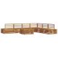 Preview: 8 stk. Outdoor-Sofagarnitur Massivholz Akazie Natur