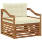 Preview: Outdoor-Sofa Natur und Creme
