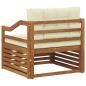 Preview: Outdoor-Sofa Natur und Creme