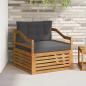 Preview: ARDEBO.de - Outdoor-Sofa Natur und Anthrazit