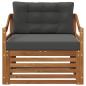 Preview: Outdoor-Sofa Natur und Anthrazit