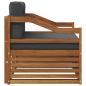 Preview: Outdoor-Sofa Natur und Anthrazit