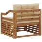 Preview: Outdoor-Sofa Natur und Beige