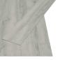Preview: ARDEBO.de - Selbstklebende Bodenbelagsdiele Hellgrau 4,46 m² 32 stk. PVC