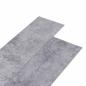 Preview: ARDEBO.de - Selbstklebende Bodenbelagsdiele Zementgrau 4,46 m² 32 stk. PVC
