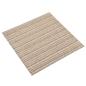 Preview: ARDEBO.de - Teppich 20 stk. Gestreiftes Beige 50 x 50 cm 100% Polypropylen