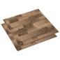 Preview: Boden Teppich 20 stk. Braun 50 x 50 cm PP Niedriger Flor