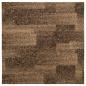 Preview: Boden Teppich 20 stk. Braun 50 x 50 cm PP Niedriger Flor