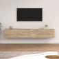 Preview: ARDEBO.de - Wandschränke 2 Stk. Sonoma-Eiche 100x36,5x35 cm Holzwerkstoff