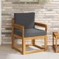 Preview: ARDEBO.de - Outdoor-Sofa Massivholz Akazie Natur und Anthrazit