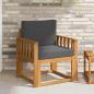 Preview: ARDEBO.de - Outdoor-Sofa Massives Akazienholz und Polyester Natur