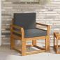 Preview: ARDEBO.de - Outdoor-Sofa Massivholz Akazie Natur und Anthrazit