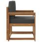 Preview: Outdoor-Sofa Massives Akazienholz und Polyester Natur