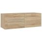 Preview: Wandschrank Sonoma-Eiche 100x36,5x35 cm Holzwerkstoff