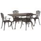 Preview: Garten Essgruppe 5 pcs Bronze Aluminium