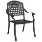 Preview: Garten Essgruppe 5 pcs Schwarz Aluminium