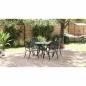 Preview: Garten Essgruppe 5 pcs Schwarz Aluminium