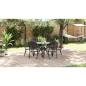 Preview: Garten Essgruppe 7 pcs Schwarz Aluminium