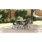 Preview: Garten Essgruppe 5 pcs Schwarz Aluminium