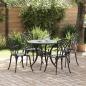 Preview: ARDEBO.de - Garten Essgruppe 5 pcs Schwarz Aluminium