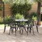 Preview: ARDEBO.de - Garten Essgruppe 7 pcs Schwarz Aluminium