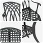 Preview: Garten Essgruppe 7 pcs Schwarz Aluminium