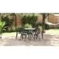 Preview: Garten Essgruppe 7 pcs Schwarz Aluminium