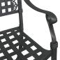 Preview: Gartentisch Set 3 pcs Schwarz Gussaluminium